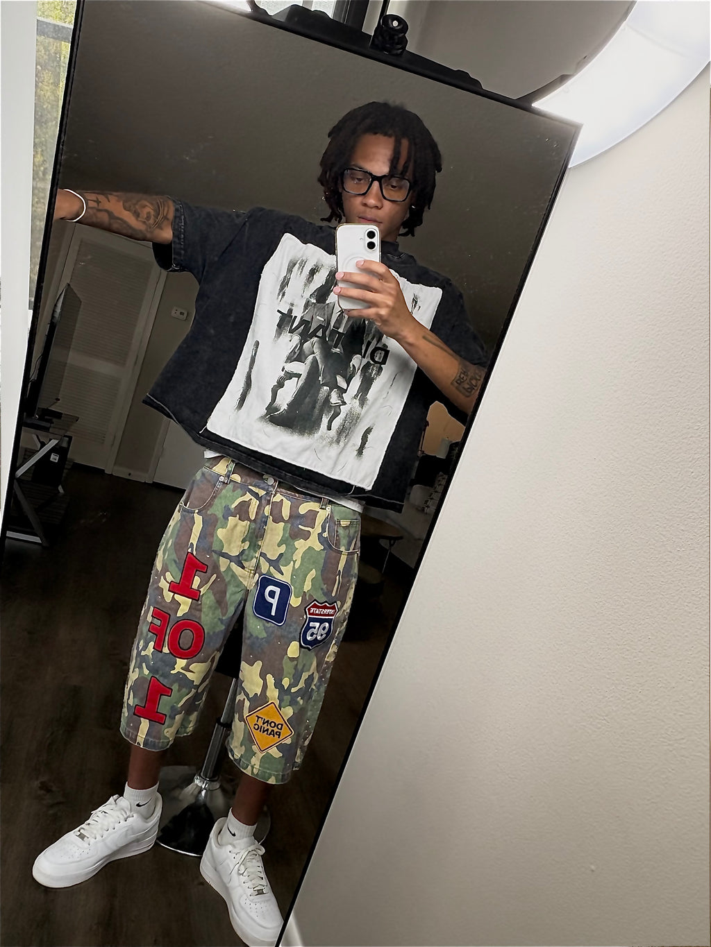 Camo Jorts